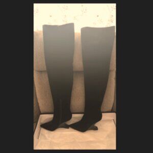 AJ by Aminah Black Over-the-Knee Boots – NEW IN BOX – Unworn & Unapologetic 🔥